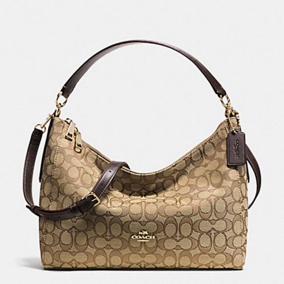 Coach East/West Celeste Convertible Hobo / Crossbody Bag